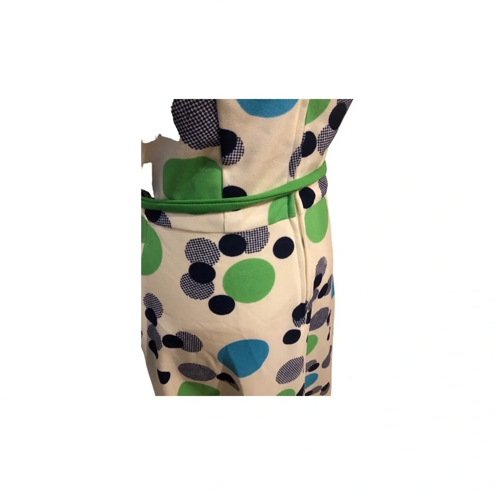 Vintage Polka Dot  Mini 70s Dress  with matching belt - Picture 4 of 5